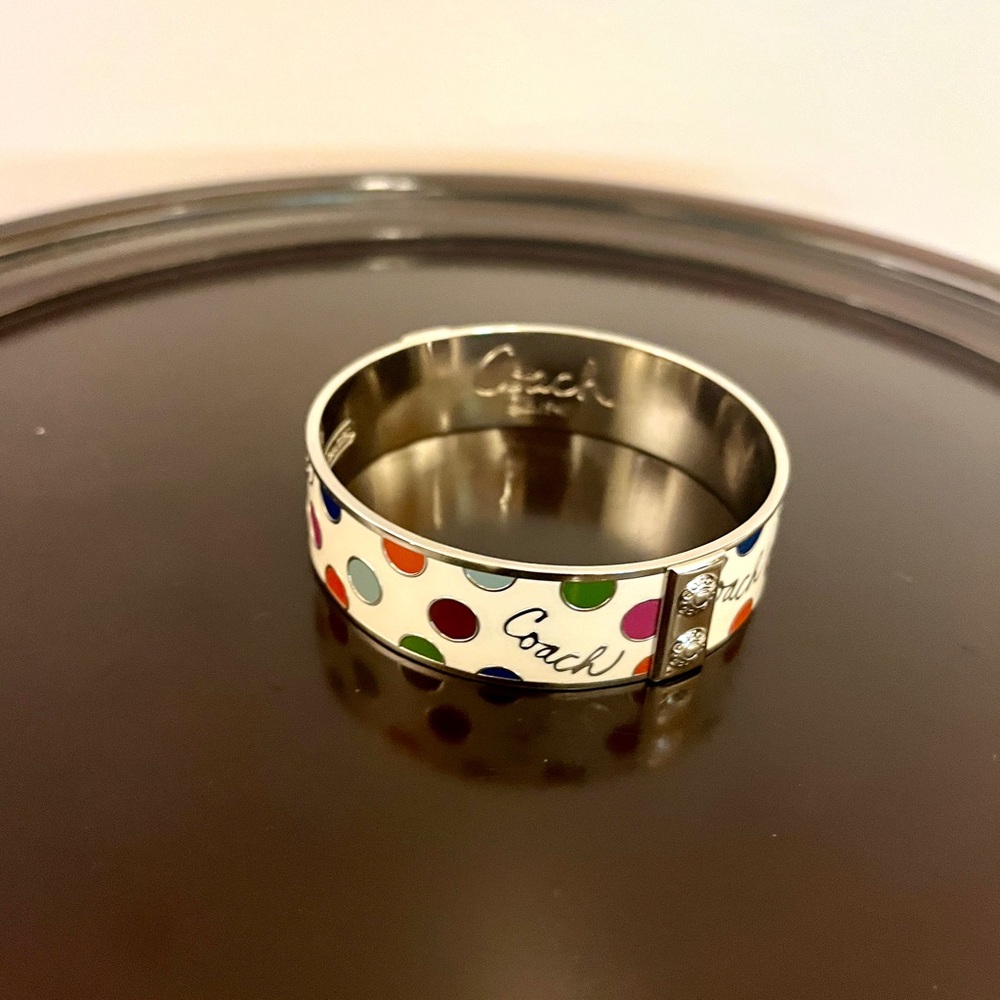 Coach Multicolor Polka Dot Bracelet